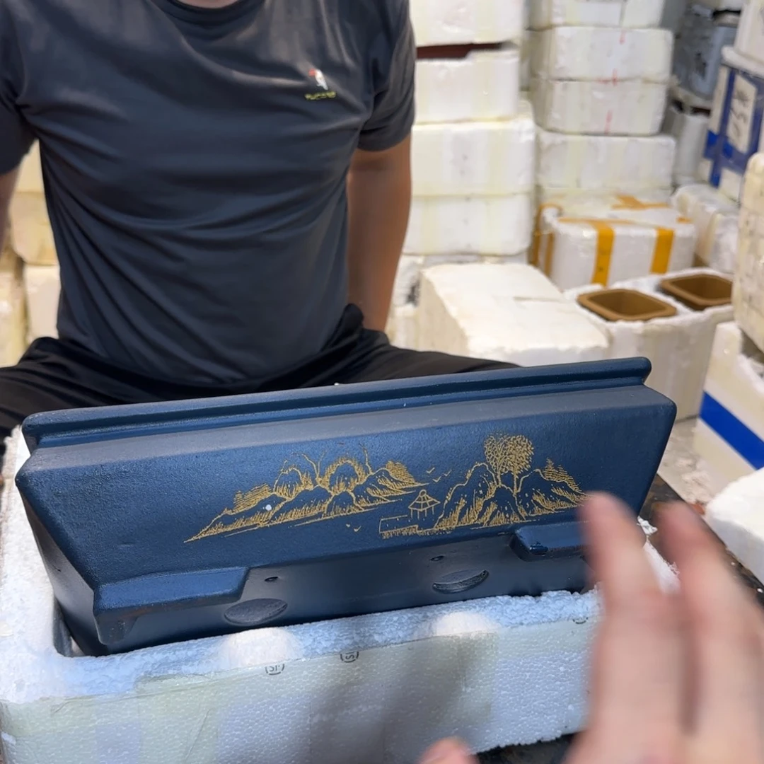 紫砂花盆口径31 21高度11