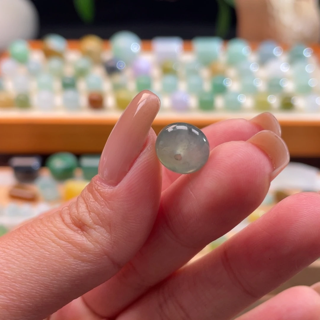 定制翡翠未镶嵌天然缅甸翡翠a货冰晴底乌鸡10.3-6.1