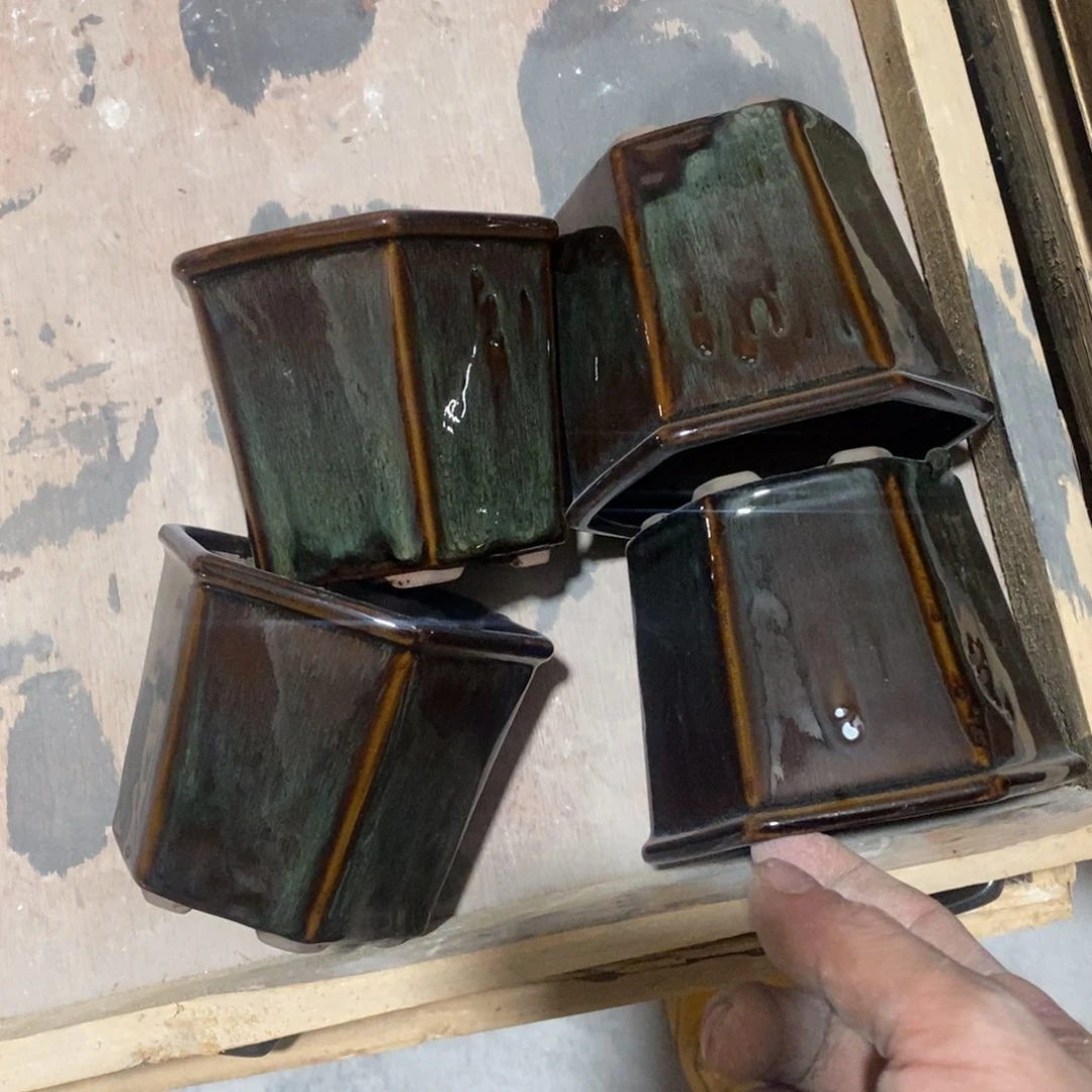 红陶花盆瑕疵盆满12包邮