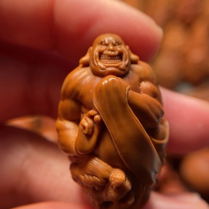 【闪购商品】橄榄核手串/手链金*胖招财恶僧