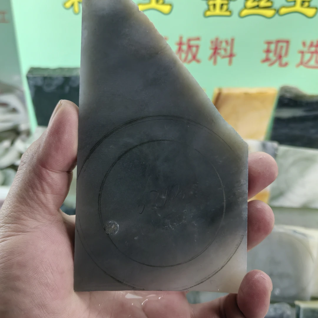 和田玉烟灰紫手镯定制