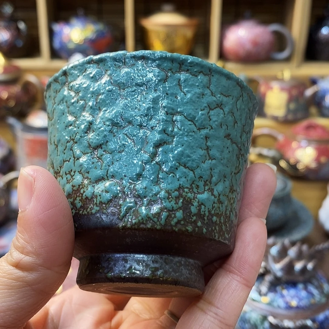 粗陶柴烧志野茶器