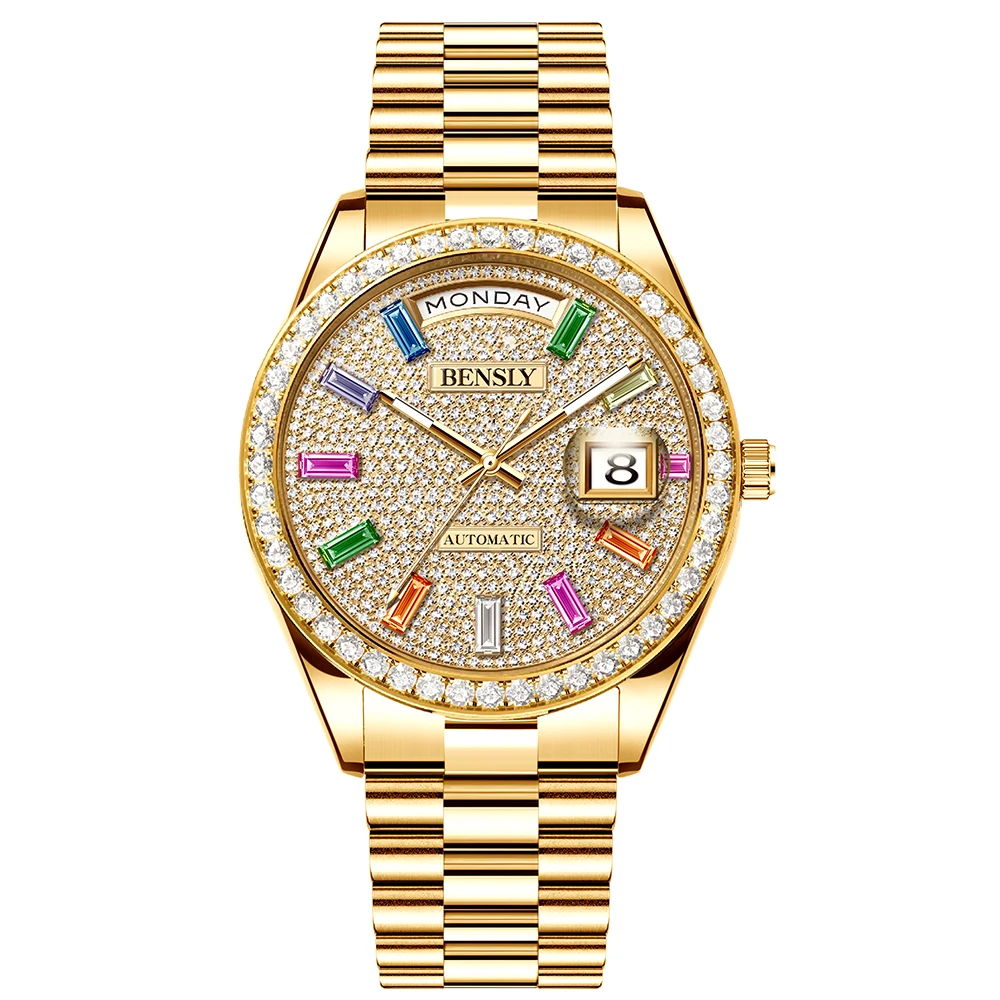 BENSLY宾时力高档商务男士机械手表-BY221-ZYQA