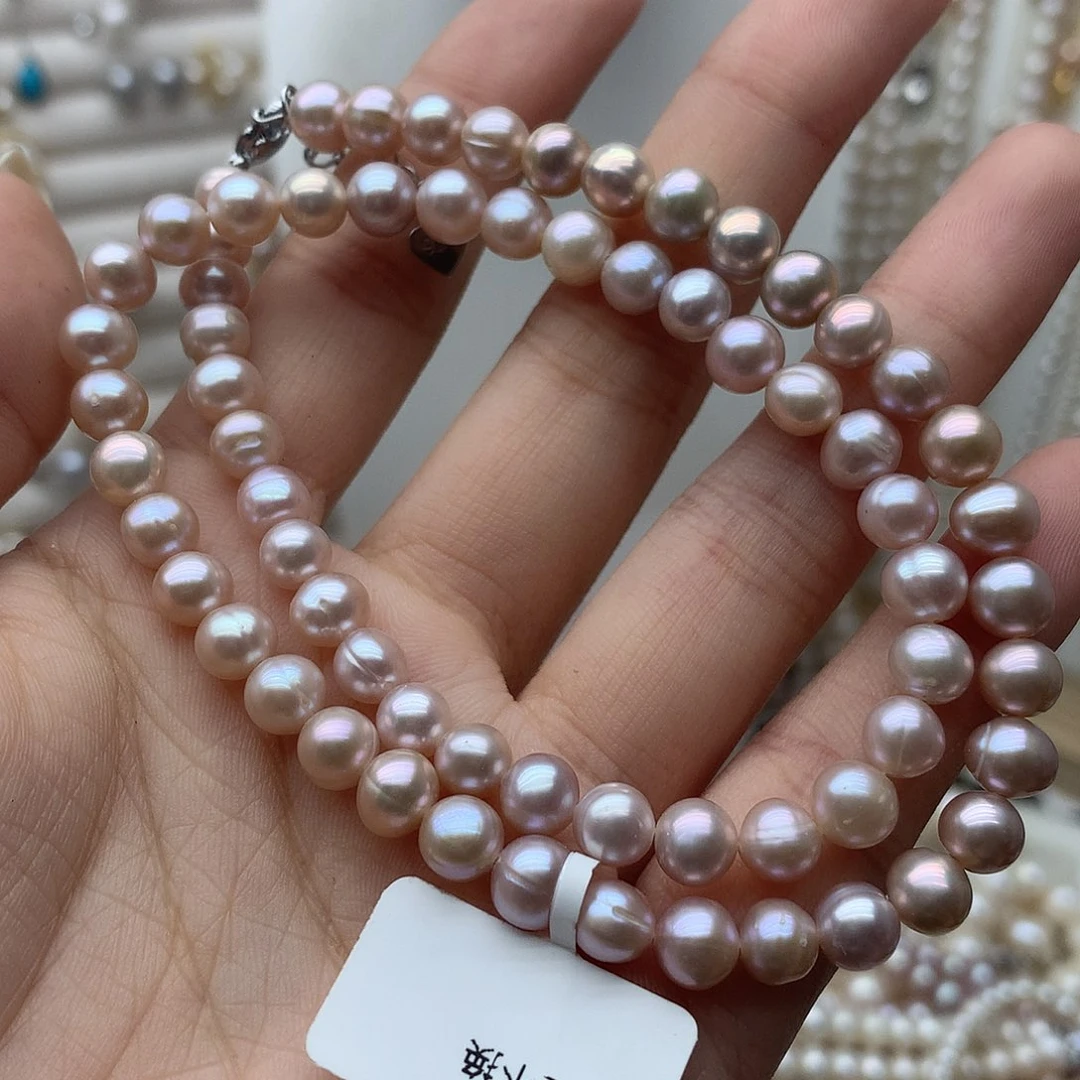 未镶嵌淡水珍珠6-7a133项链
