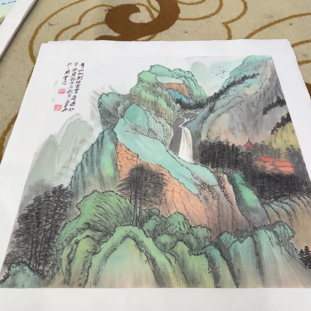 国画谢福华老师作品刘