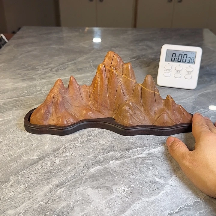 檀***学奇石茶宠鱼缸文房摆件