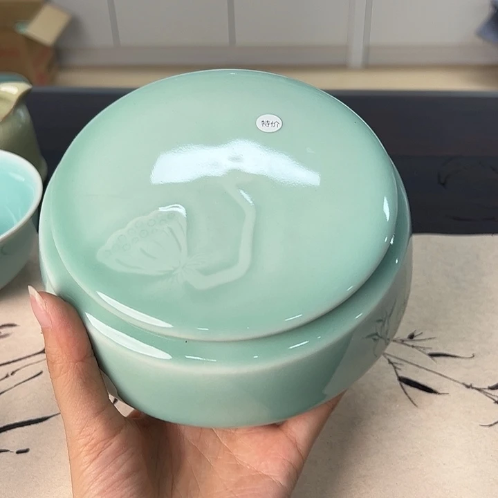 龙泉云间青瓷小米茶器