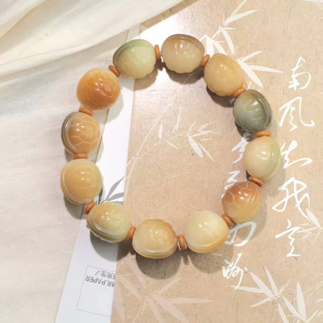 富甲天下 菩提精雕龟甲单圈手串文玩盘玩大尺寸