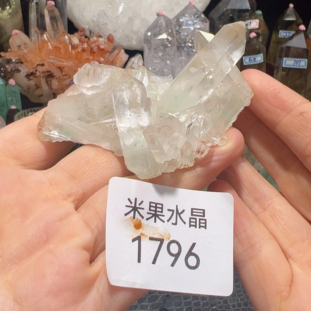 水晶珠宝半成品未镶嵌翠幽灵