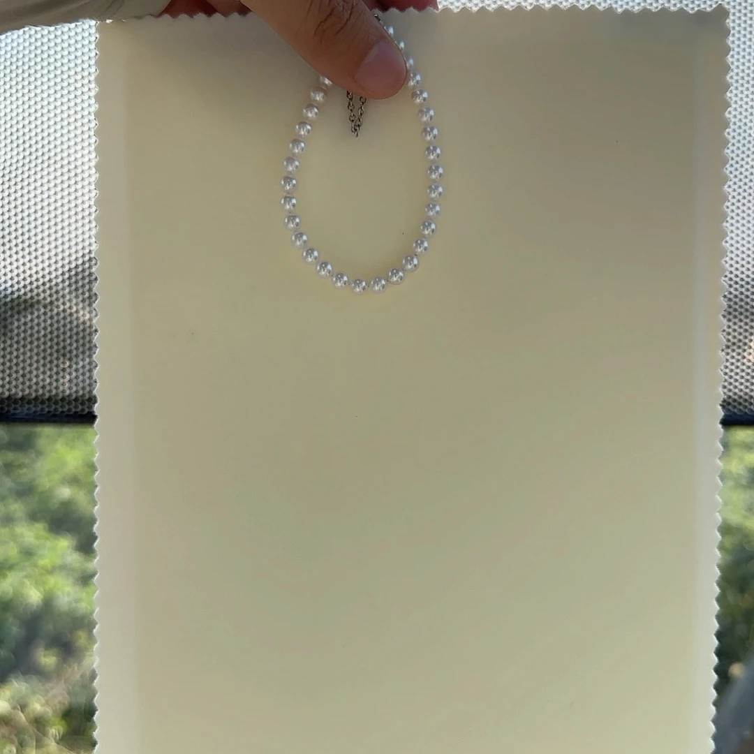 颈饰未镶嵌淡水珍珠5-6无核极光镜面炫彩冷白手链
