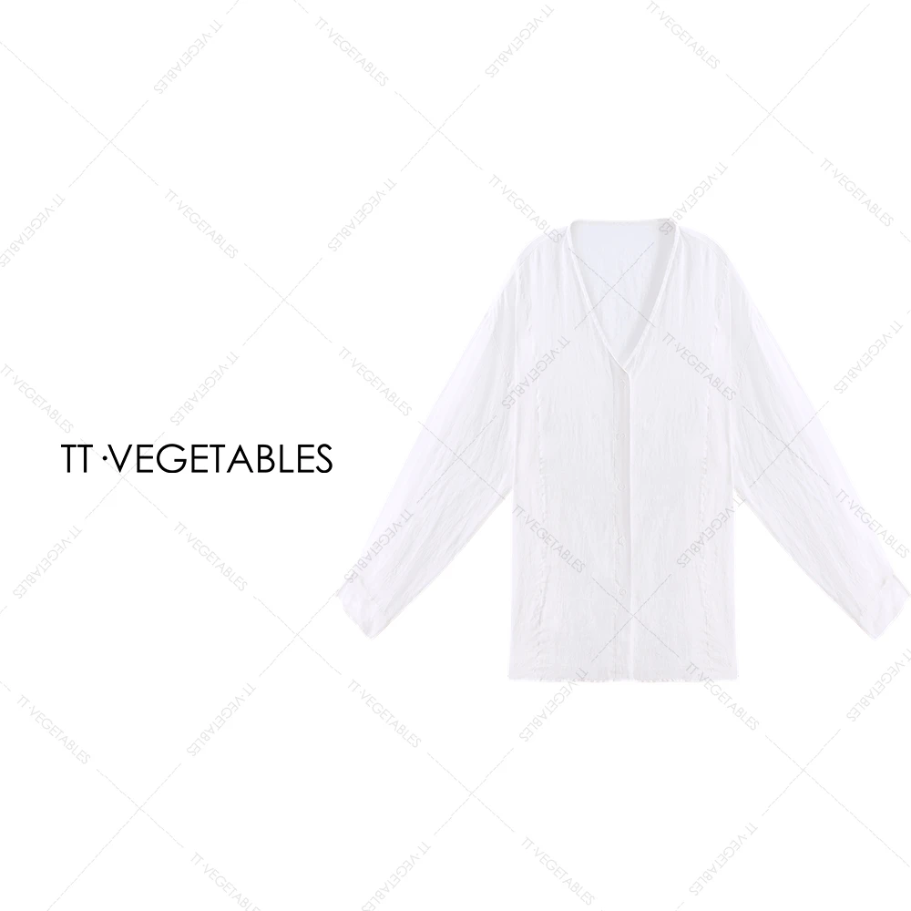 TT・VEGETABLES雨辰 【序柏】新款小香气质上衣衬衫设计感外套511615