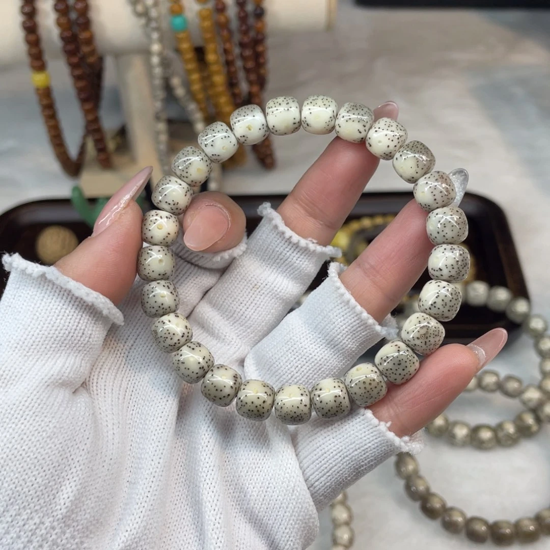 星月菩提手串9×8 月朗星稀果冻玻璃底 0023