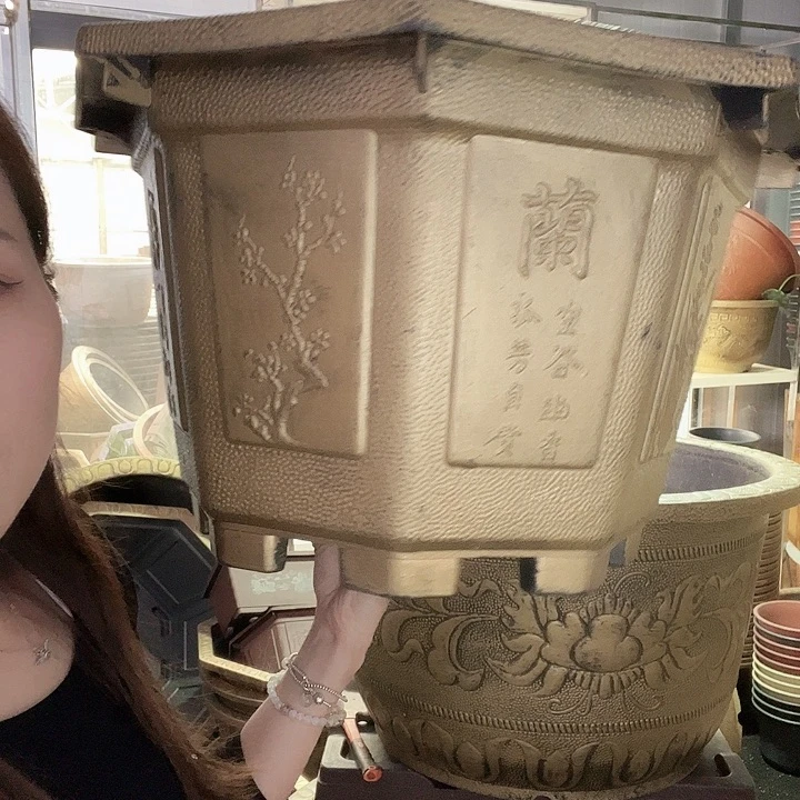 八角50口径花盆2个