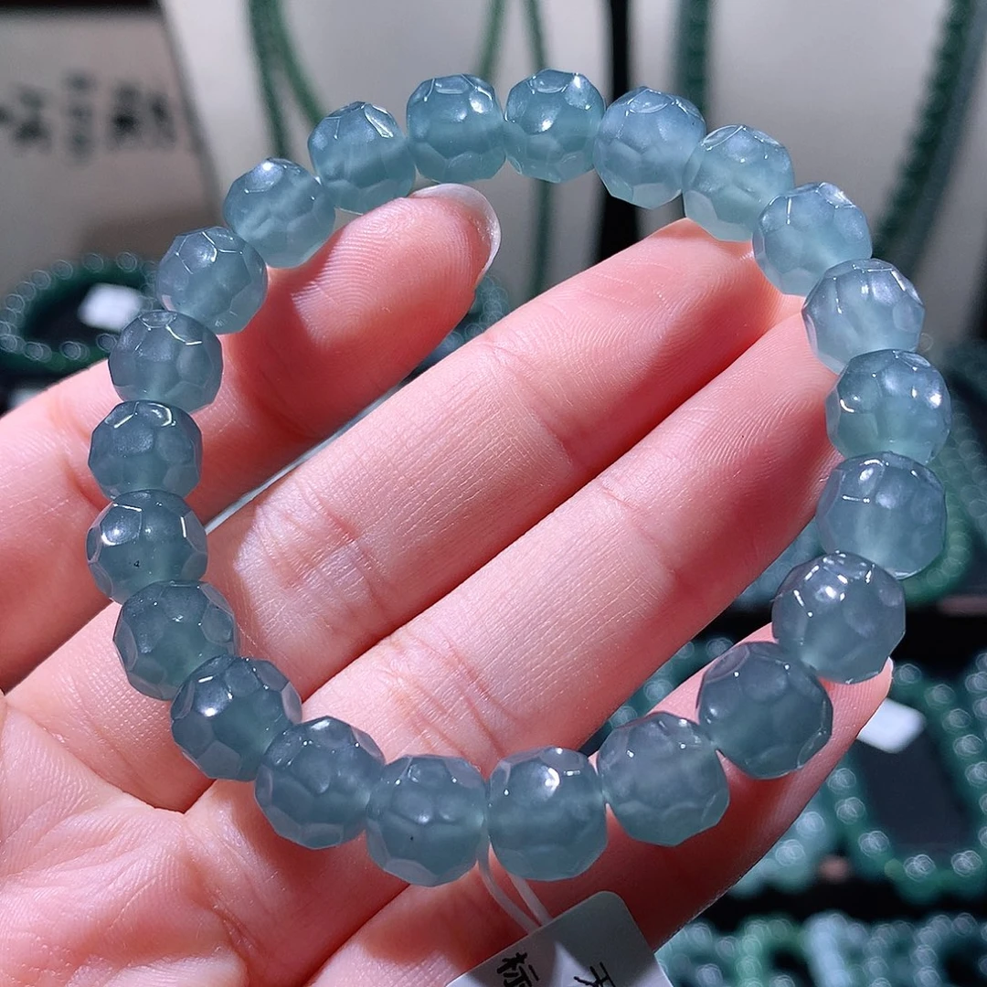 未镶嵌手链翡翠天然a货翡翠手串9.5