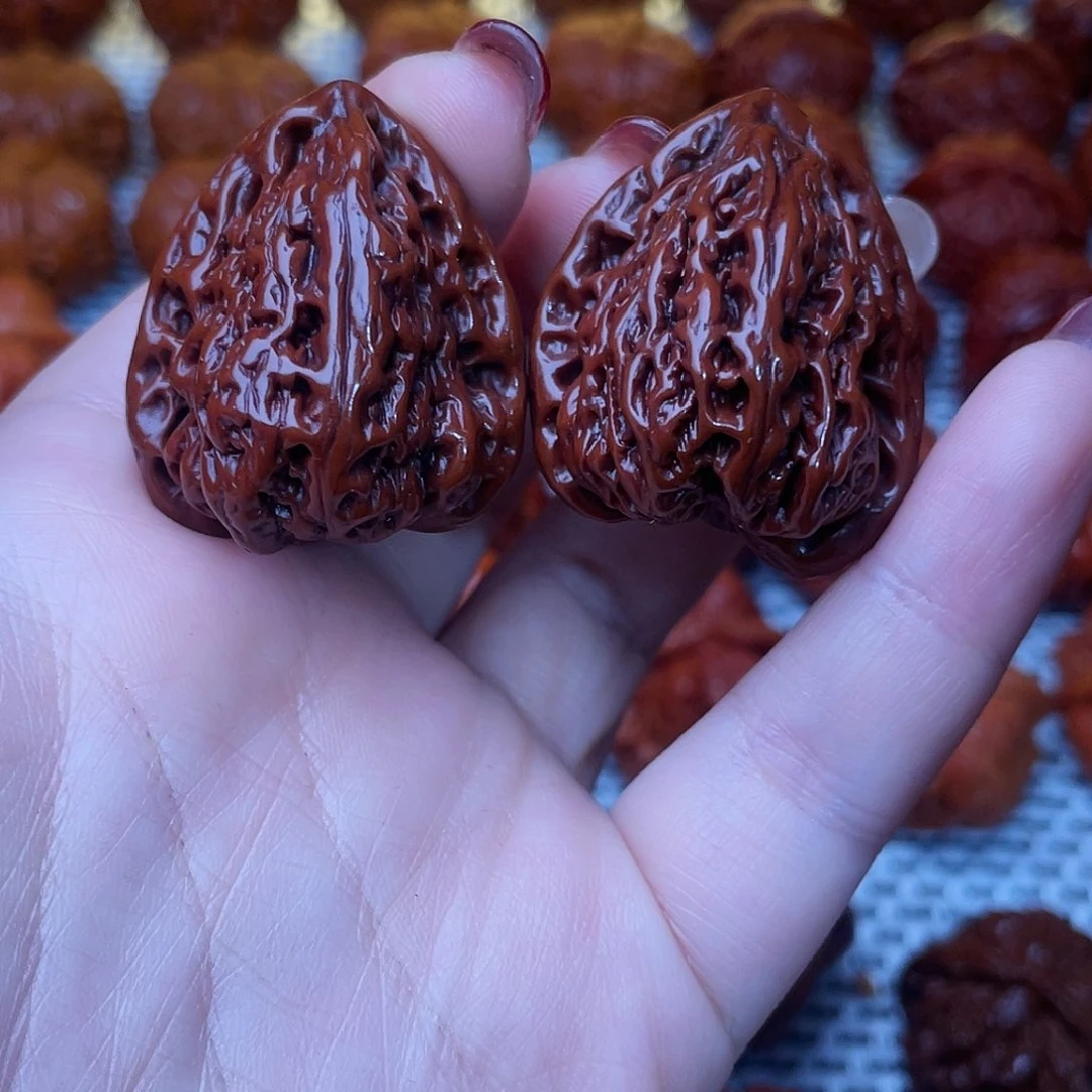 桃核吊坠文玩核桃 手把件 南将石 31