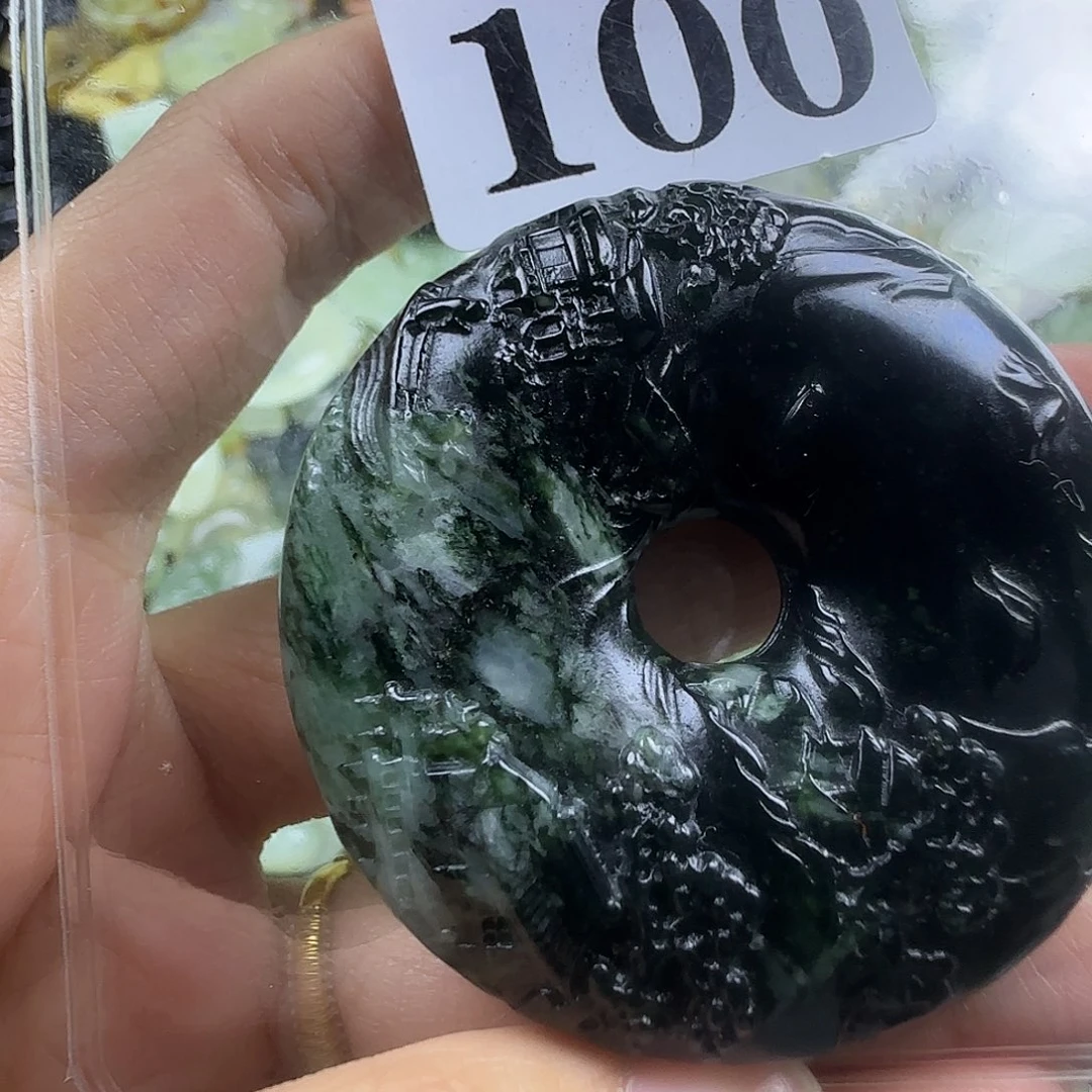 蛇纹石玉未镶嵌岫玉吊坠