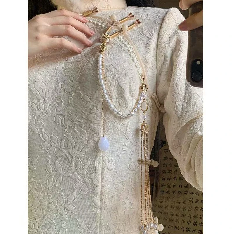 【云鬓花颜阁合金压襟】 沈初欢（孤品）中式汉服仙气古风旗袍搭配A75