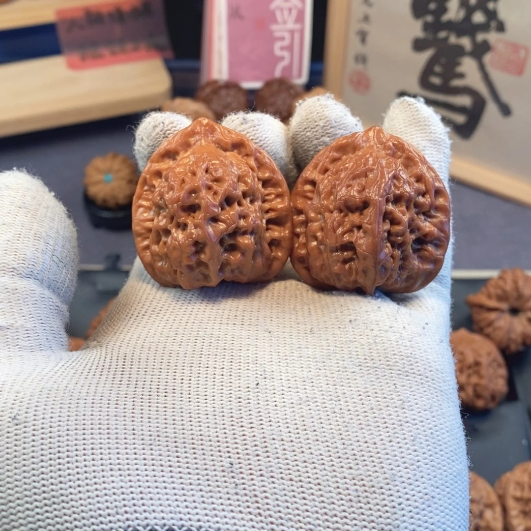 文玩核桃把件主播自盘4个月40尺挂月峰佛肚F001