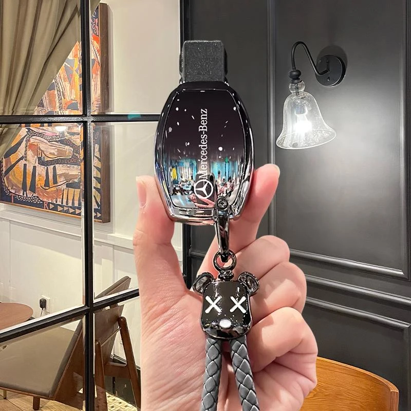 奔驰V级钥匙套威霆S级320全包CLA/GLA220扣E级C260壳GLE/CLS400链