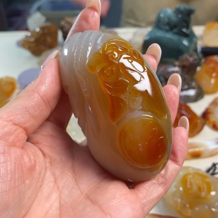 玛瑙/玉髓未镶嵌吊坠(不含链)