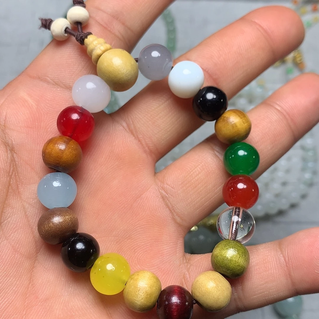 定制海蓝宝石未镶嵌多宝手串手串