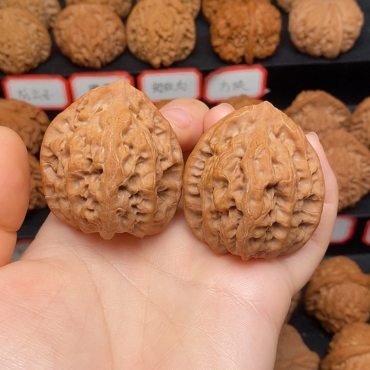 文玩核桃把件佛肚42全品