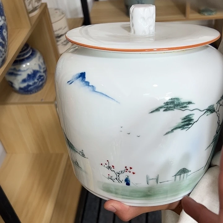 茶叶罐陶瓷家用储物罐瑕疵福利品介意勿拍
