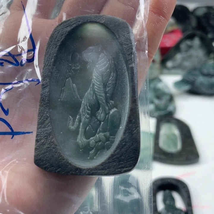 阿***星定制翡翠未镶嵌毛货