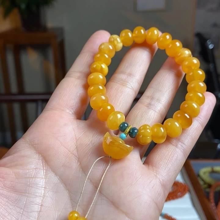琥珀手链未镶嵌蜜蜡手串10