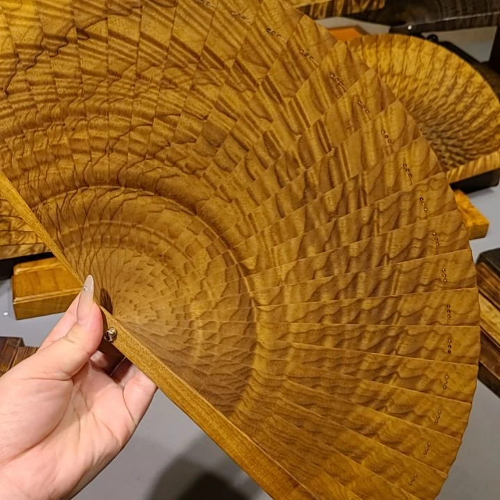 扇子21小叶桢楠金丝楠木苏扇