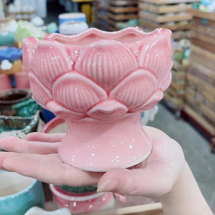 有孔，凑10元包邮陶瓷花盆发货！