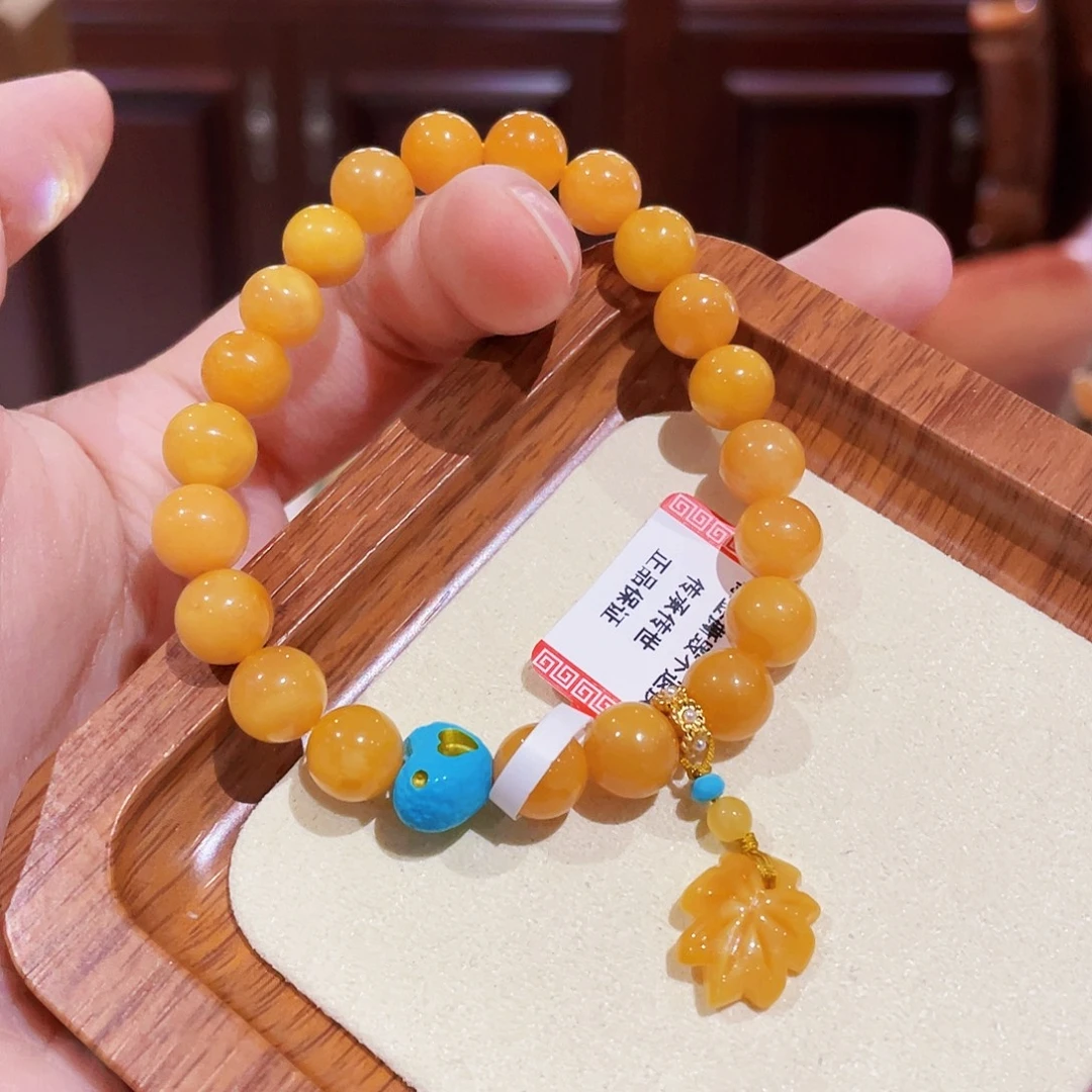 蜜蜡未镶嵌手串手串