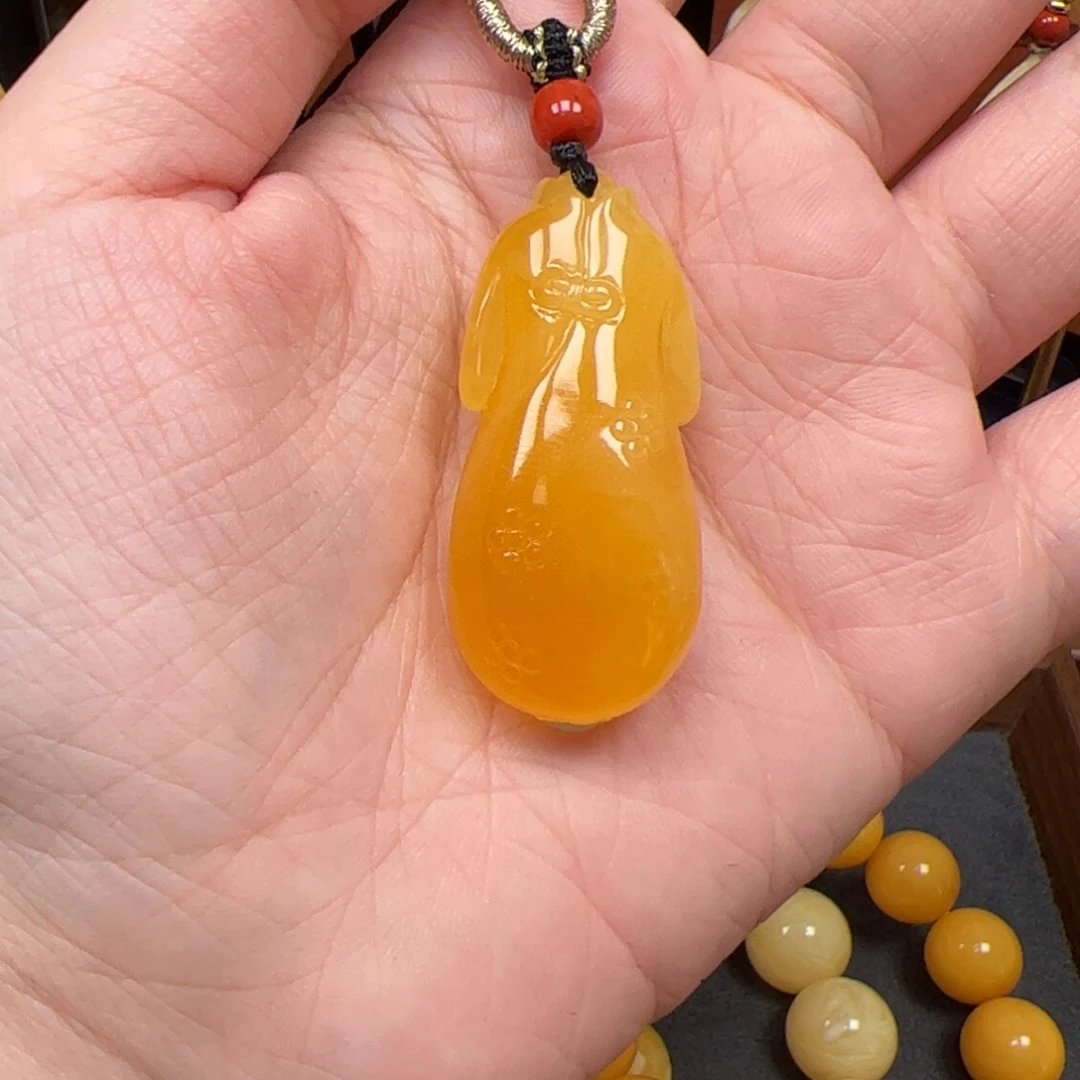 蜜蜡未镶嵌吊坠(不含链)