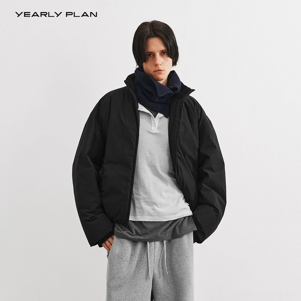 YEARLY PLAN 2025冬 松弛自然O型剪裁舒适休闲羽绒外套 2959