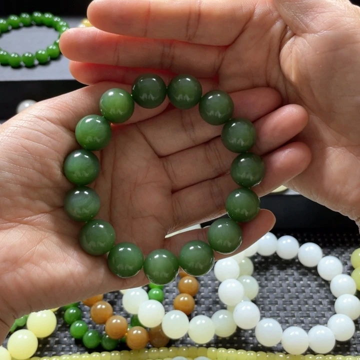 和田玉手链未镶嵌麻***6