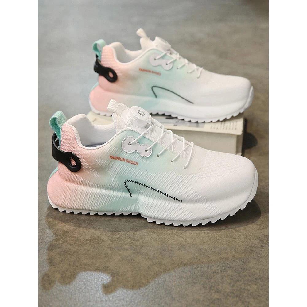 潮流男鞋2025冬季新款潮牌高级感休闲旋钮运动鞋透气青少年运动鞋