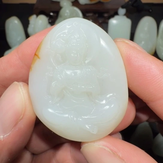 颈饰未镶嵌和田玉@****@