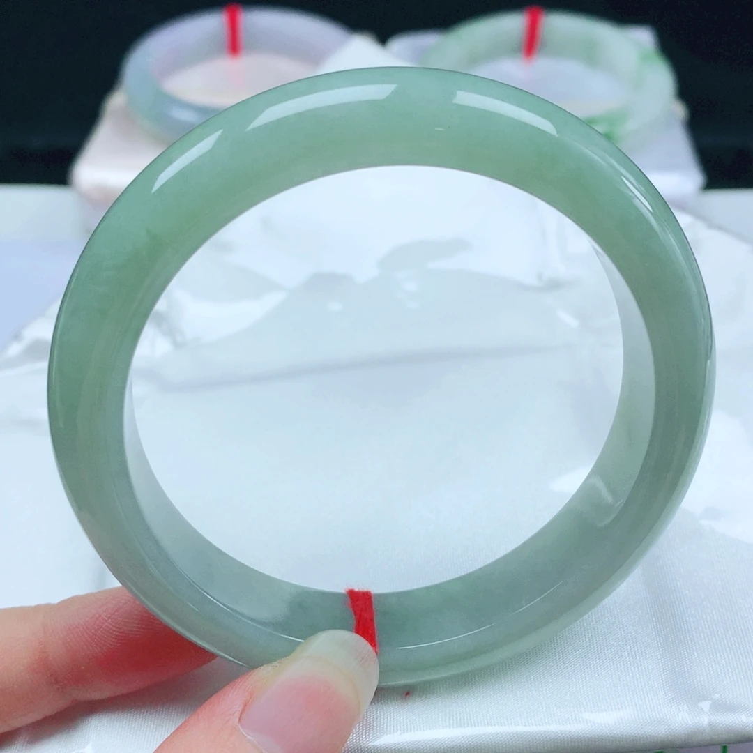 未镶嵌手镯翡翠  编号17 正圈60+