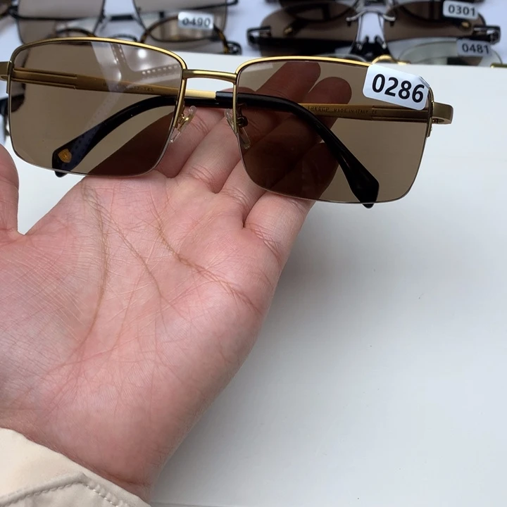 一体款半框茶水晶0286