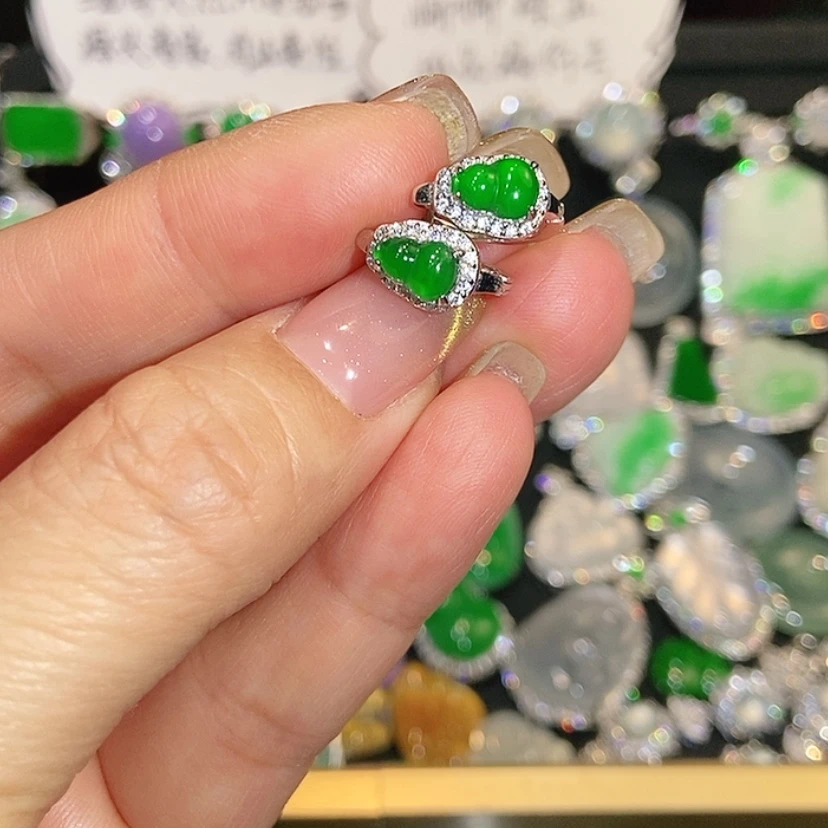 【闪购商品】未镶嵌翡翠耳饰天然翡翠