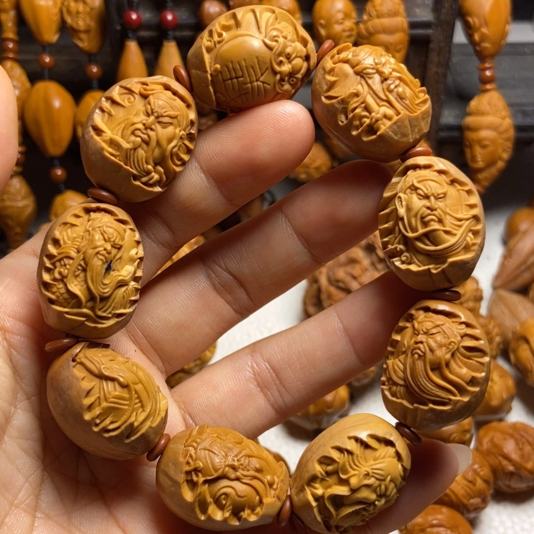 【闪购商品】手串/手链橄榄核包衣关公