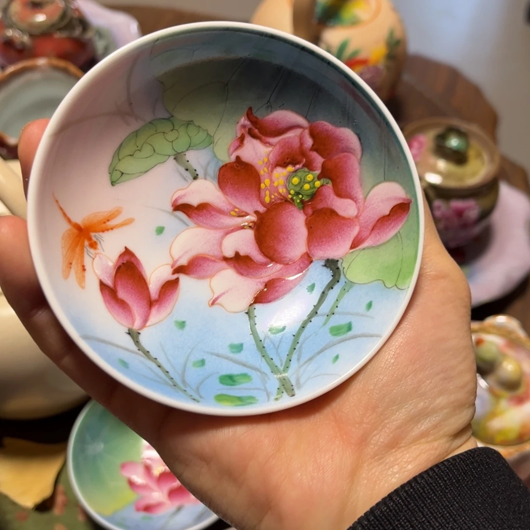 柴烧手工手绘陶瓷