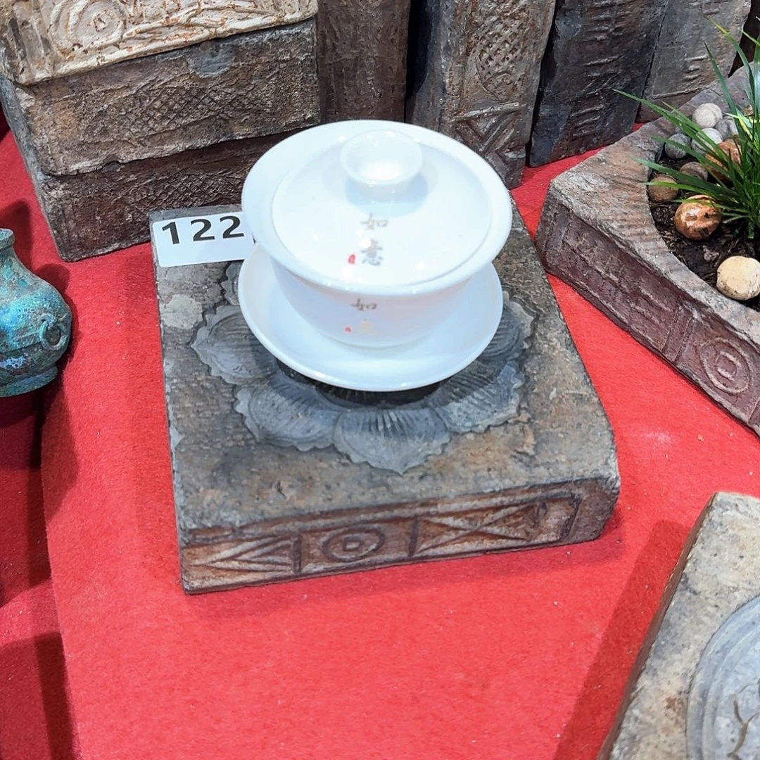 老砖茶台，砚台，画像砖