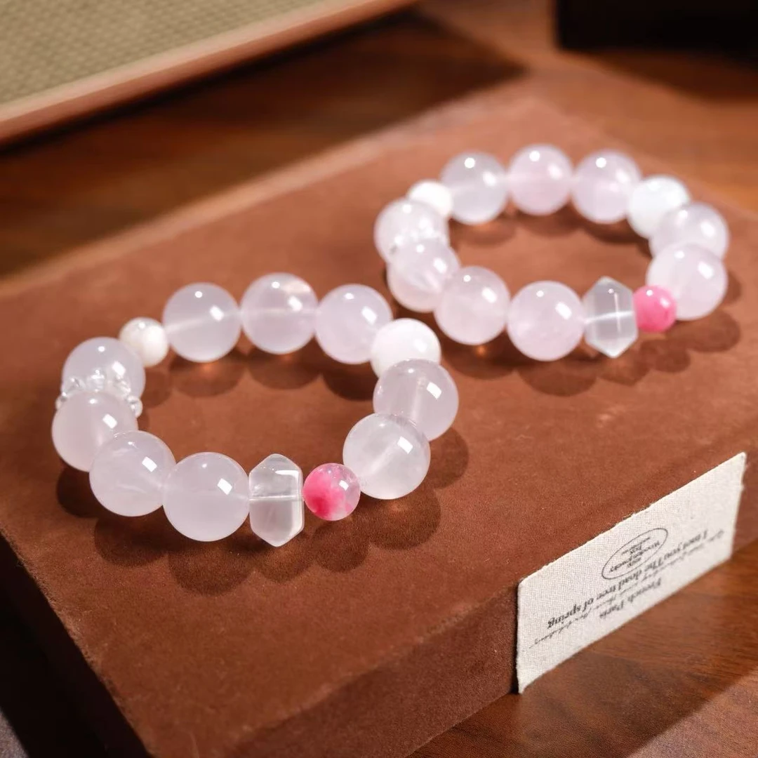 粉水晶手串手链 颜色微差多样性发其一F591