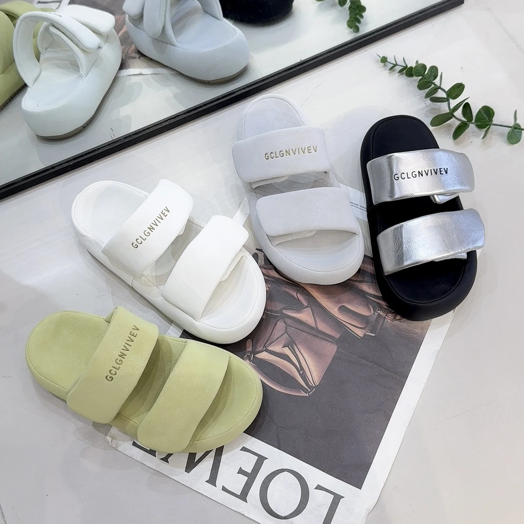 网红增高凉鞋拖鞋女夏季外穿松糕厚底套趾凉鞋7711