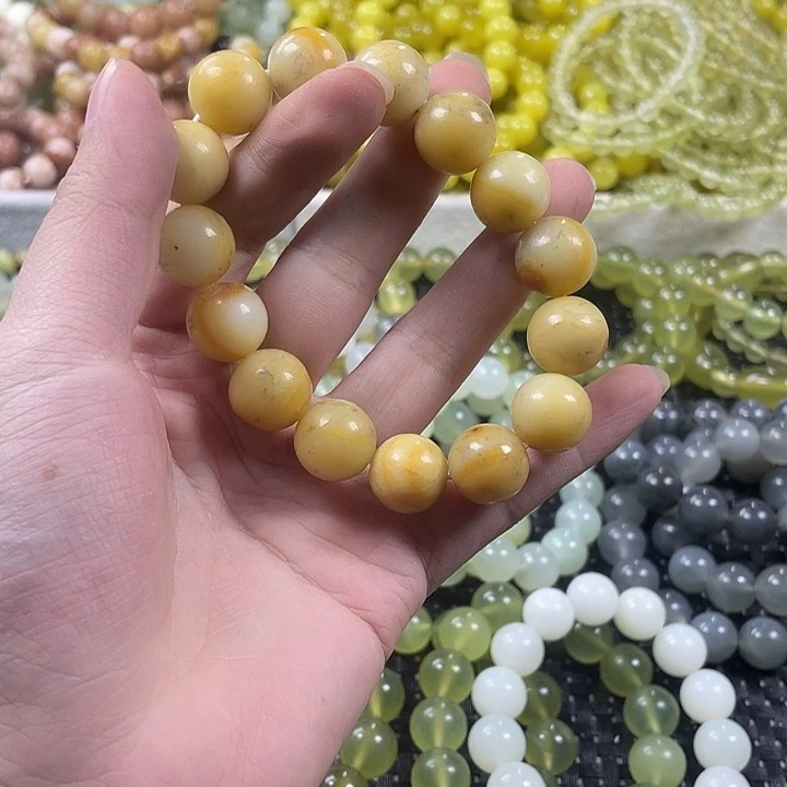 蛇纹石玉未镶嵌手链