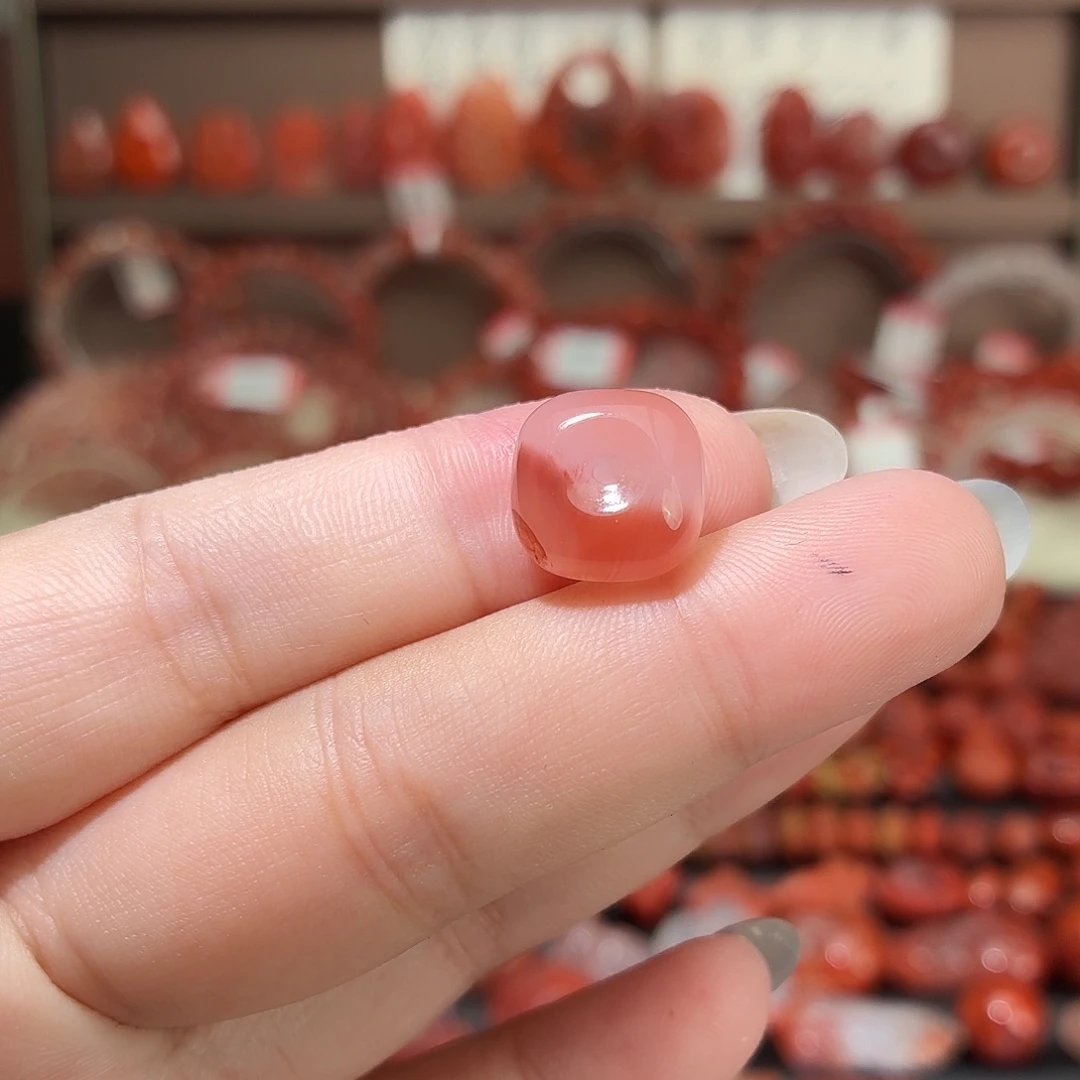 南红玛瑙未镶嵌颈饰方扣