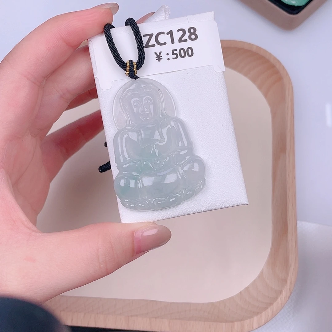 翡翠未镶嵌颈饰zc128