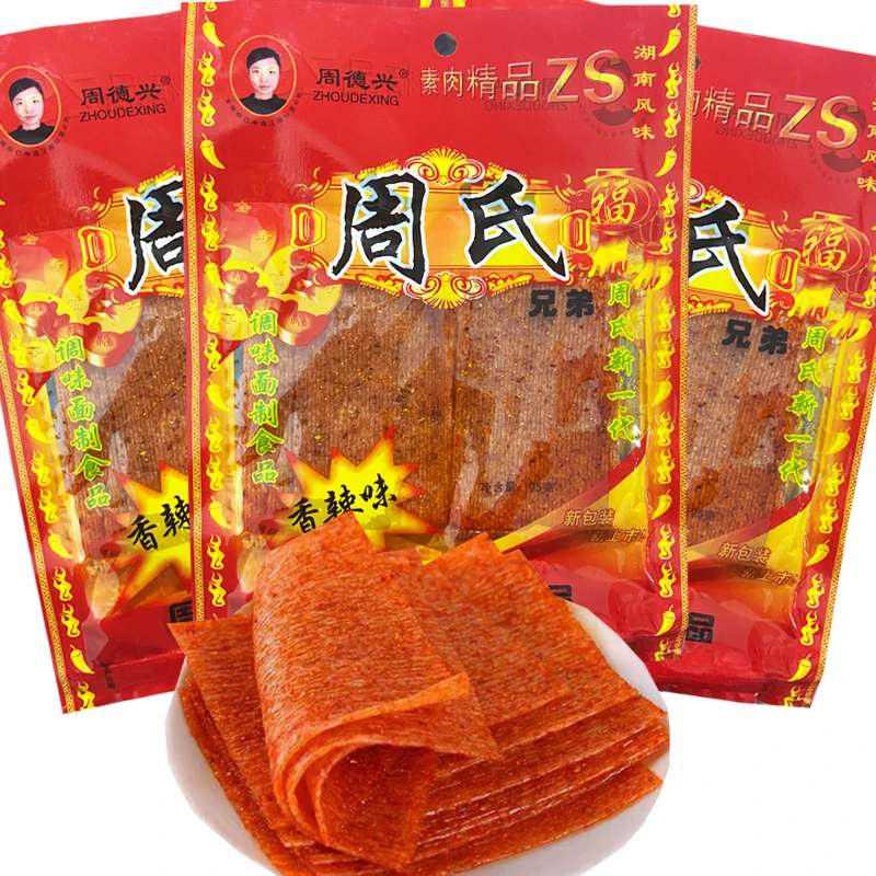 周德兴周氏兄弟香大辣片辣条老式大辣片面筋制品8090后怀旧零食