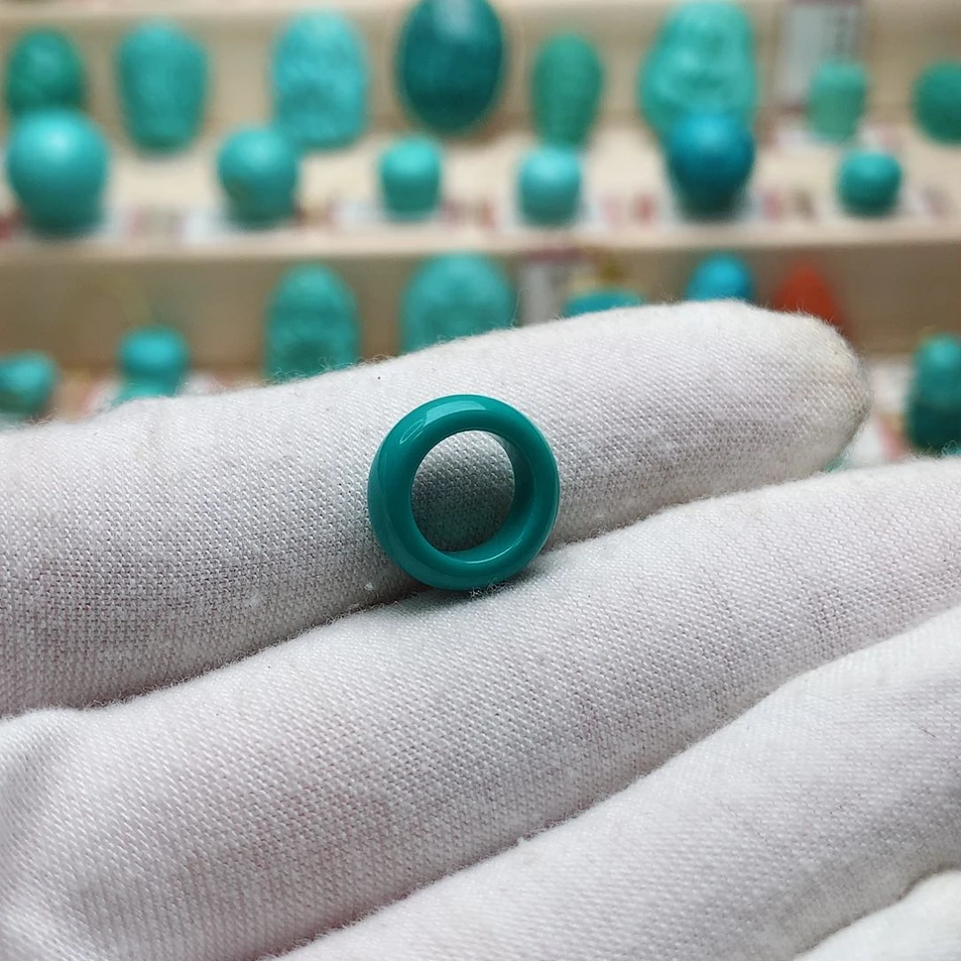 绿松石珠宝半成品未镶嵌